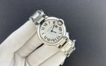 Cartier Ballon Bleu De 33mm Japan Automatic Movement Sapphire Glass White Dial Steel Strap Watch